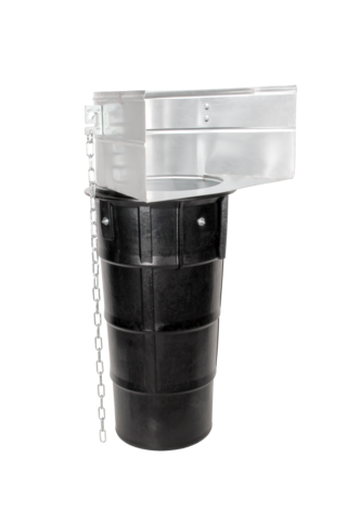 Gumowy element zasypowy ze stalowym wlotem